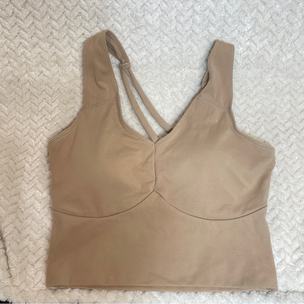 Balance Athletica‎ Define Tan Longline Strappy Sports Bra size small